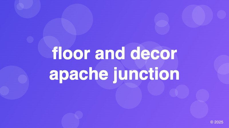 floor and decor apache junction