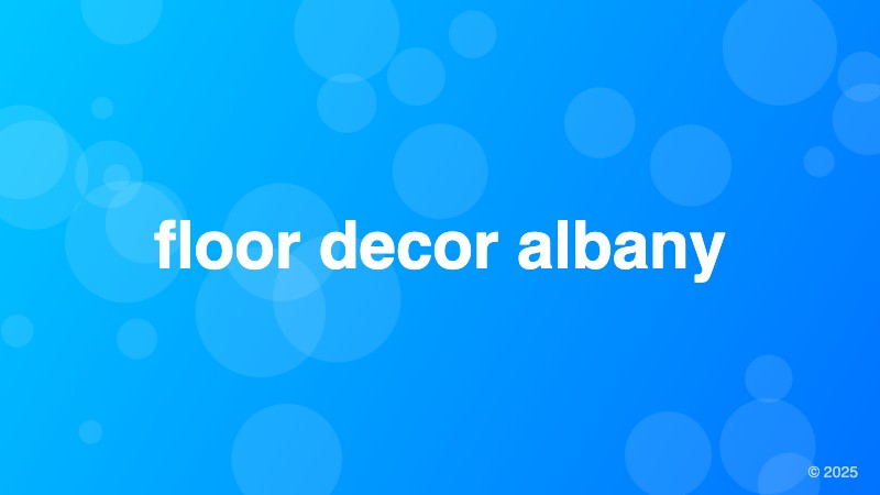 floor decor albany