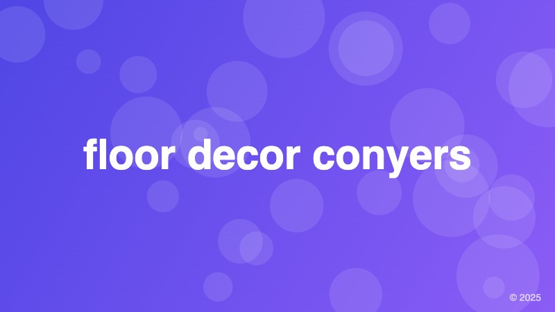 floor decor conyers