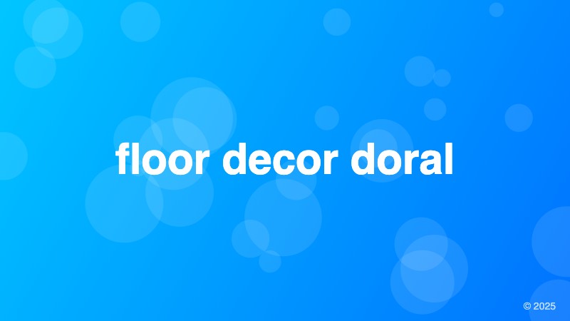 floor decor doral