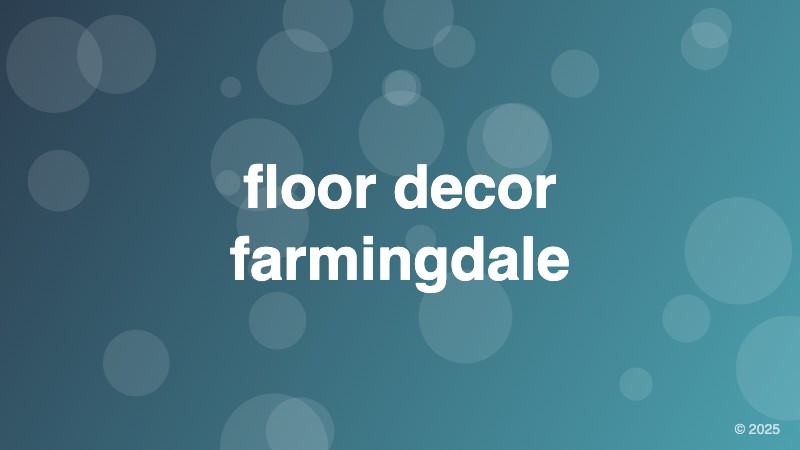 floor decor farmingdale