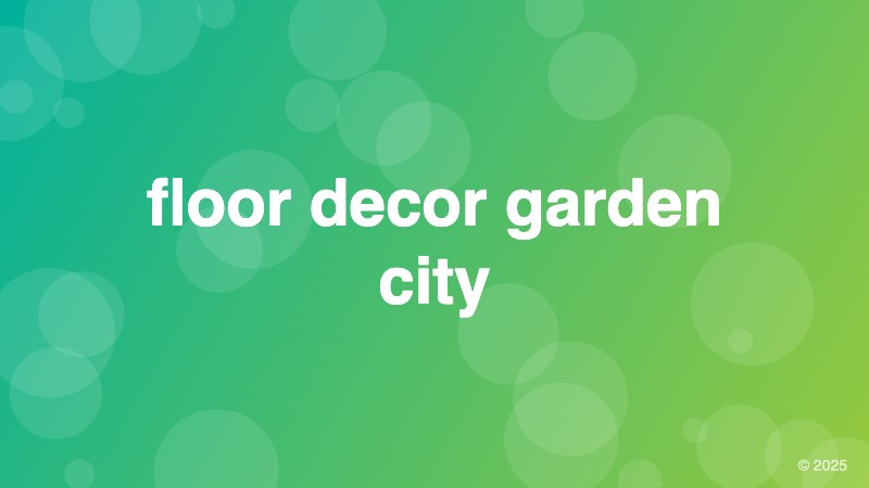 floor decor garden city
