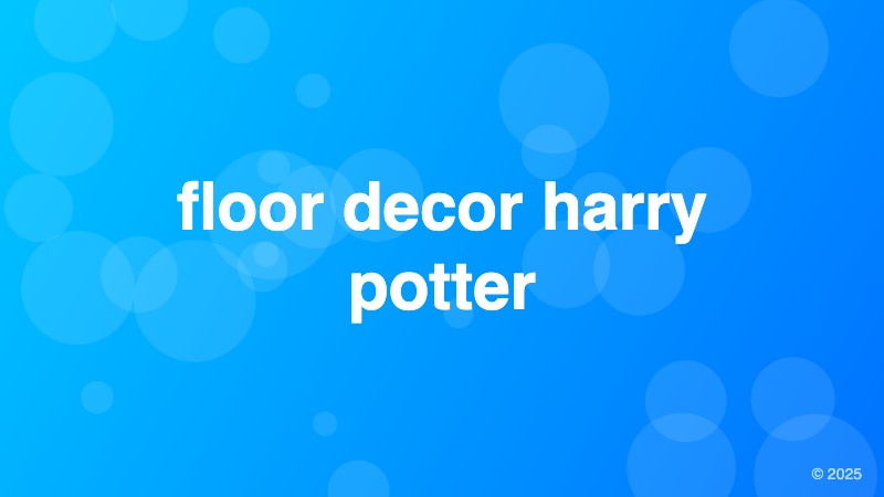 floor decor harry potter