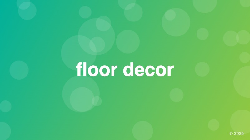 floor decor