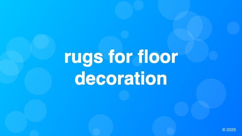 rugs for floor decoration